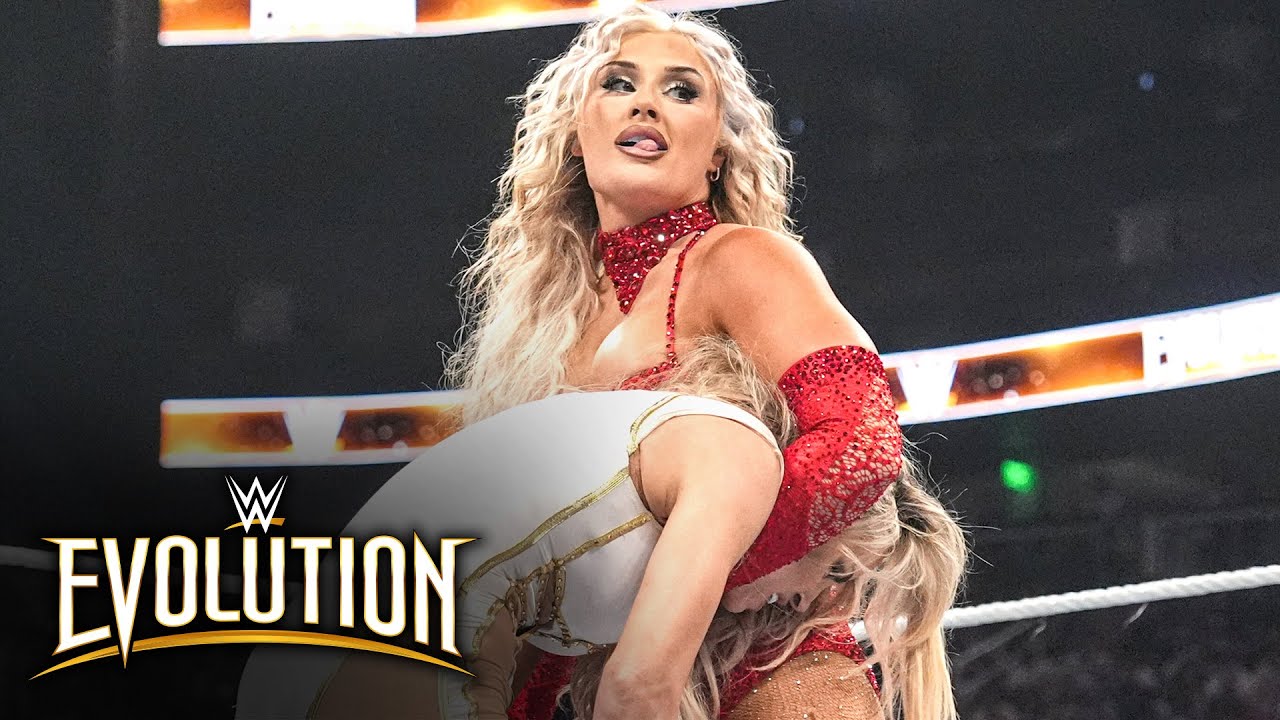 Tiffany Stratton vs. Trish Stratus | WWE Women’s Title Match: Evolution 2025 highlights 11 hq720 4542
