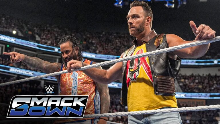Jimmy Uso helps LA Knight fend off Solo Sikoa and his family: SmackDown highlights, July 11, 2025 hq720