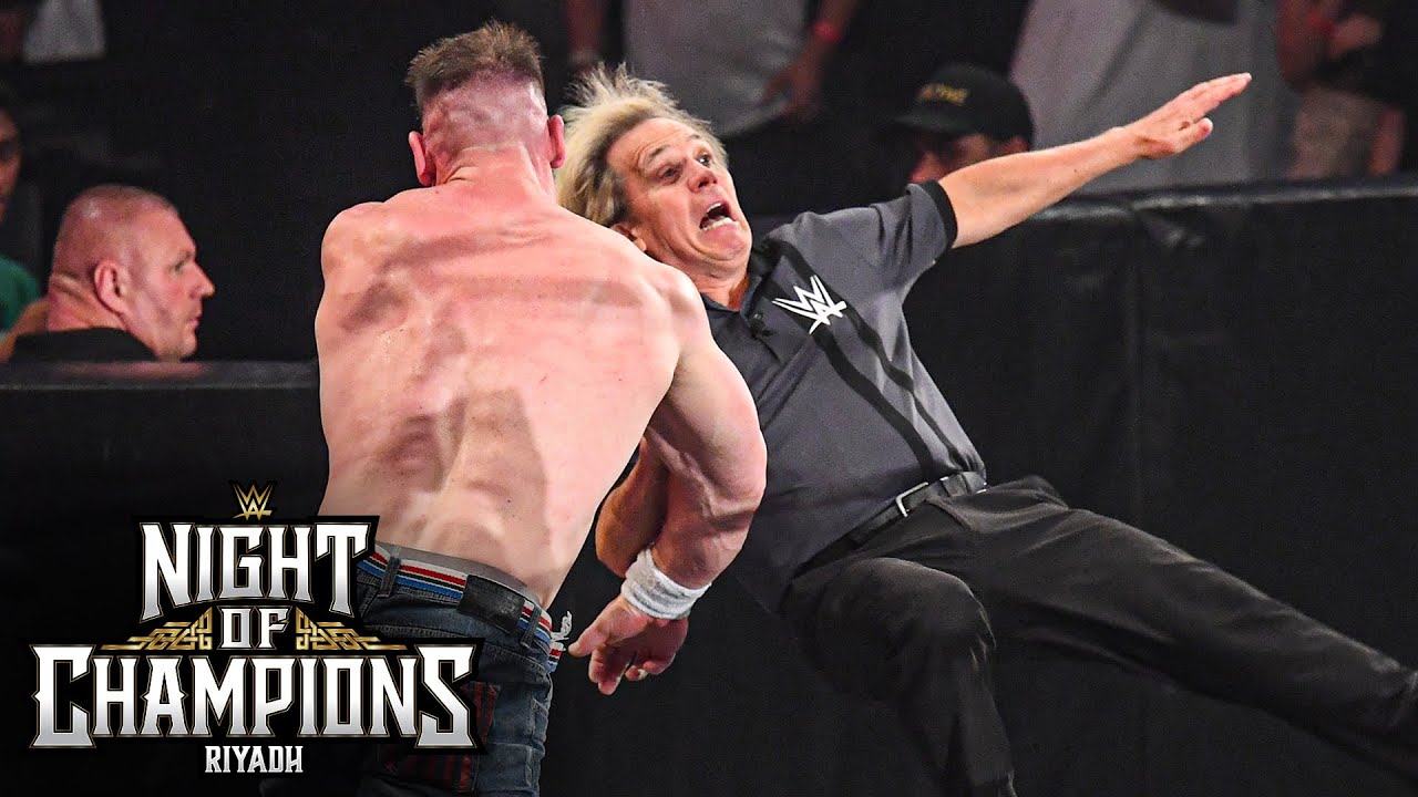 John Cena LAYS OUT Charles Robinson to stop Seth Rollins: Night of Champions 2025 highlights 13 hq720 4675