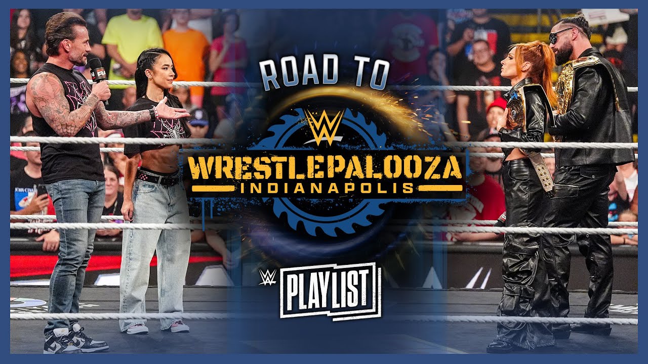 CM Punk & AJ Lee vs. Seth Rollins & Becky Lynch | Road to Wrestlepalooza: WWE Playlist 22 hq720 5118