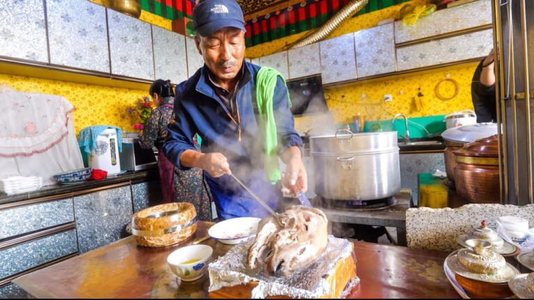 Huge Tibetan Food - 11 Traditional Dishes in Lhasa, Tibet! hq720