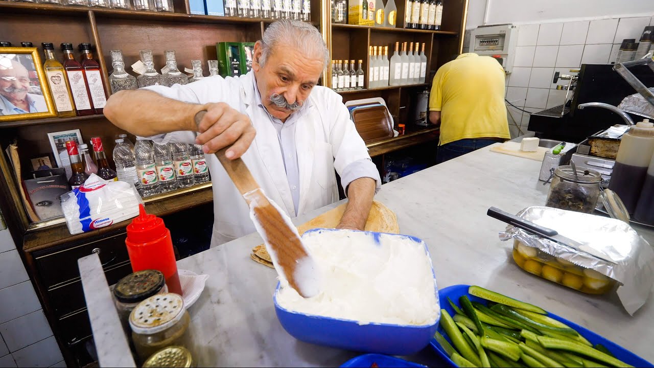 Middle Eastern Food - FAST COOKING SKILLS + Food Tour in Ancient Baalbek, Lebanon! 11 hq720 530