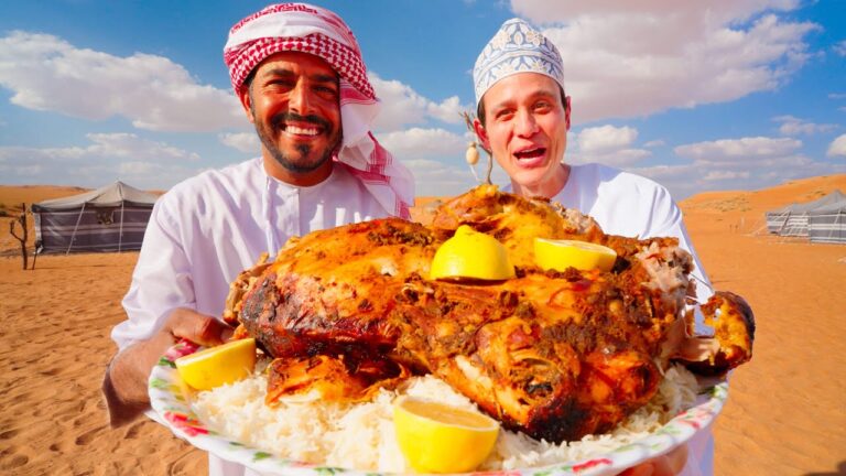 Epic Arabian Food - SAND DUNE WHOLE LAMB!! (Rare Food Experience in Oman) hq720