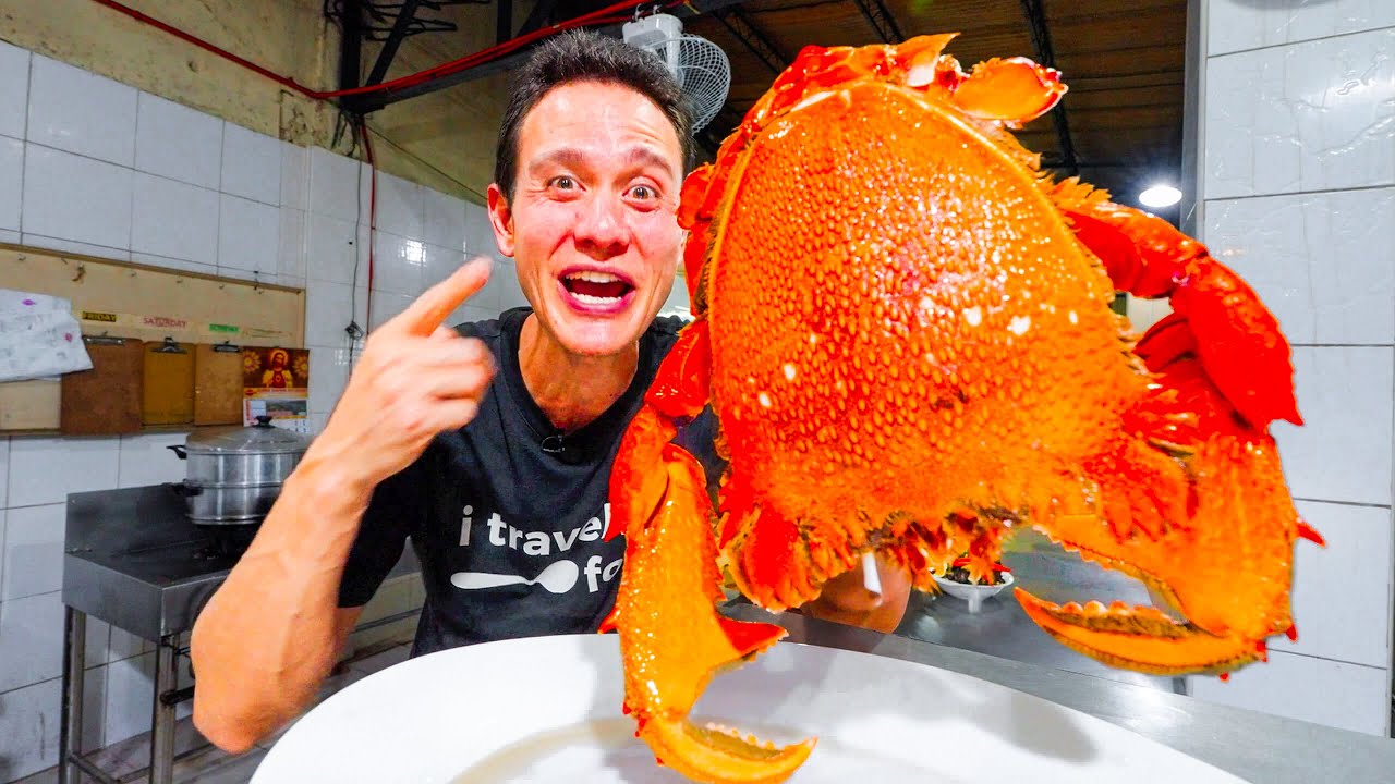 Giant DINOSAUR CRAB in Philippines!! Best STREET FOOD in Zamboanga City!! 13 hq720 60