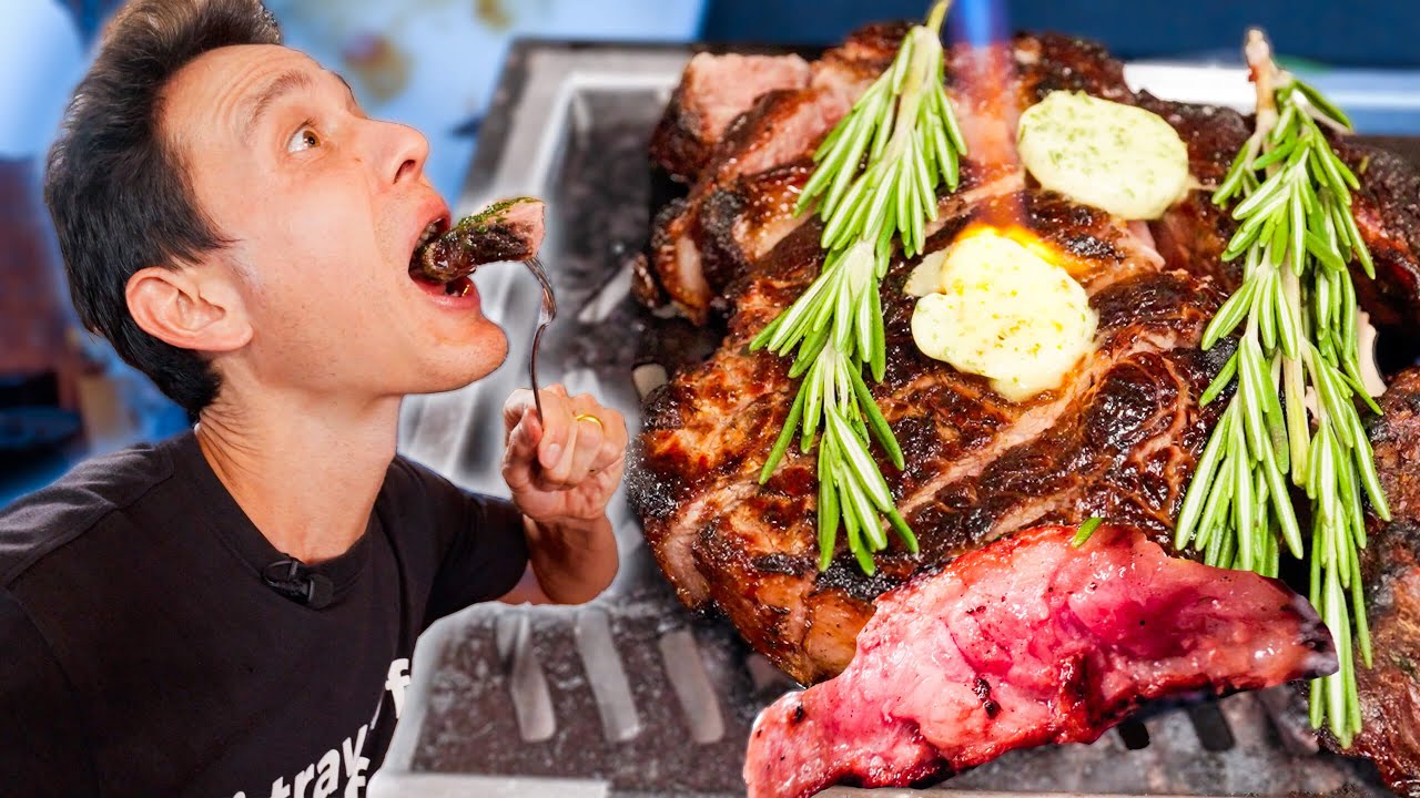 Eating a $223 Rib-Eye Steak!! (w/ Guga) 24 hq720 7
