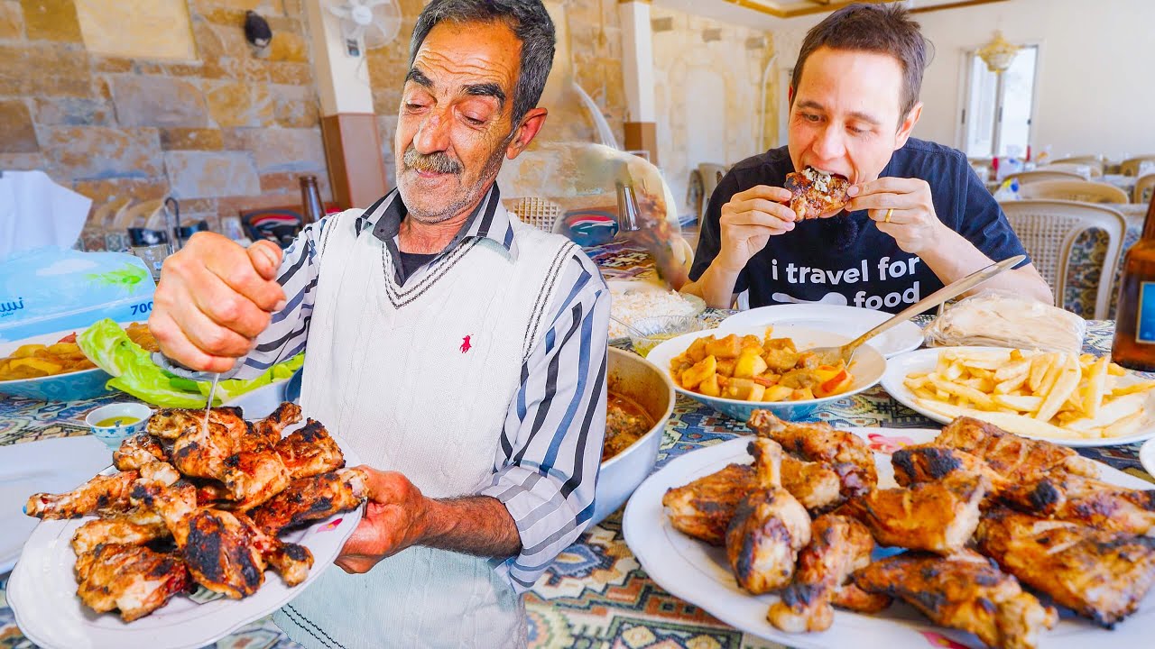 Extreme Garlic Grilled Chicken!! SYRIAN FOOD + Amazing Hospitality in Syria!! 22 hq720 99