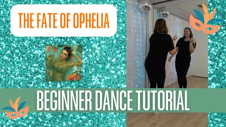 "The Fate of Ophelia" Taylor Swift BEGINNER DANCE TUTORIAL Step-By-Step Choreography hq720