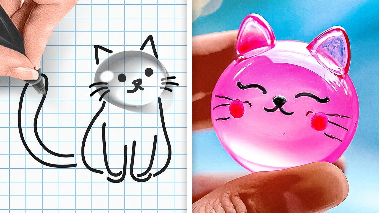 CUTE ART IDEAS   SATISFYING & EASY CRAFTWORK