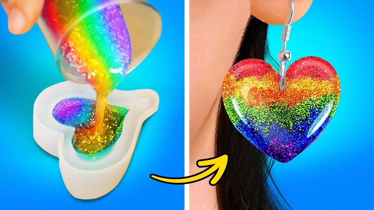✨ Easy DIY Jewelry & Stunning Epoxy Resin Crafts You Need To Try At Home
